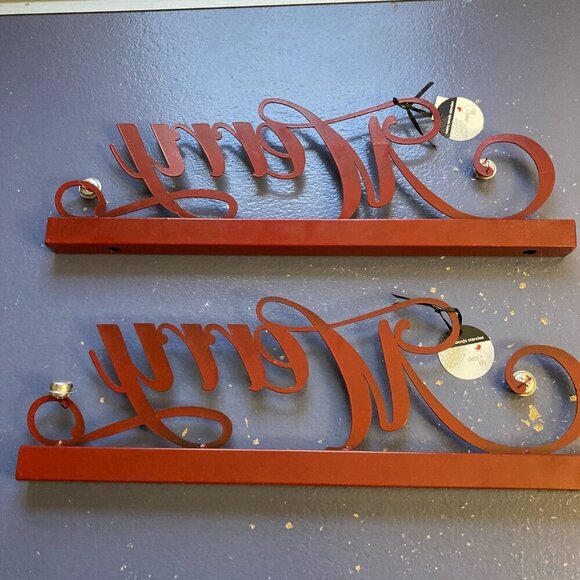 Christmas Decorations, Metal, NWT,Set of 2 - Picture 3 of 8
